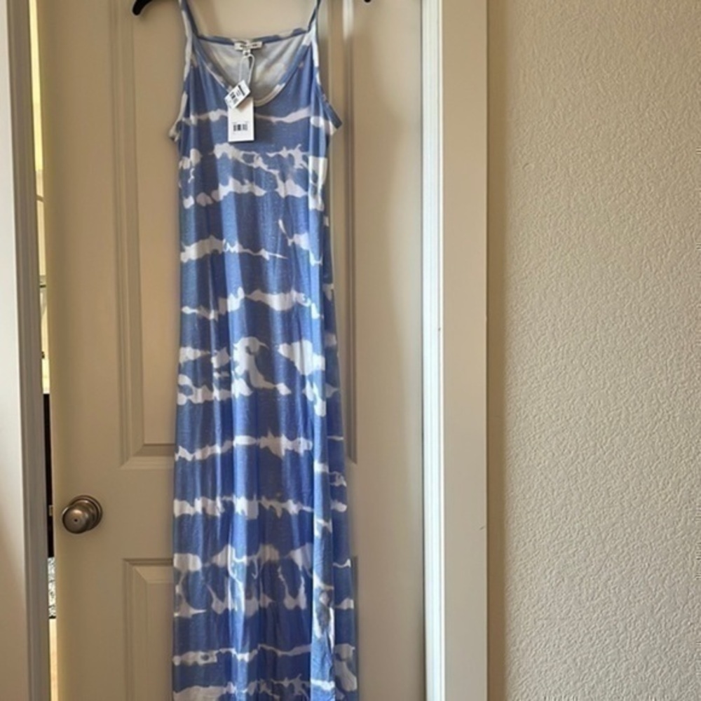 Stellah Tie-Dye Long Maxi Dress Size Small NWT